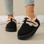 Women's BerryBirk Cozy Clogs – Retro Faux Fur Platform Snow Boots