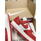 Louis Vuitton x Nike Air Force 1 Low ‘By Virgil Abloh White/Red’