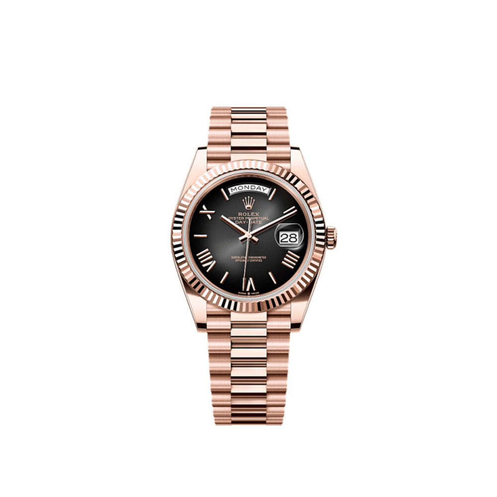 B- Day-Date 40 Oyster, 40 mm, Everose gold