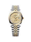 RLX Datejust 36mm 126233 Golden Fluted Motif 36mm Dial Oyster Bracelet