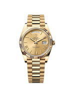 [2026 Top-Tier Replicas]RLX Day-Date "President" 40mm Yellow Gold Champagne Roman Numeral Dial - 228238