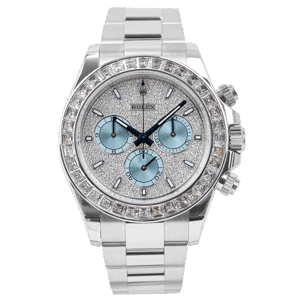 Oyster Perpetual Cosmograph Daytona Platinum Diamond Bezel Diamond Paved Dial