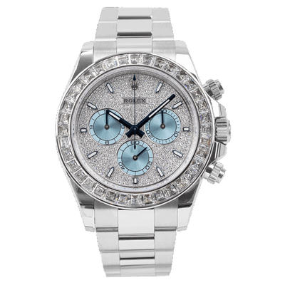 Oyster Perpetual Cosmograph Daytona Platinum Diamond Bezel Diamond Paved Dial