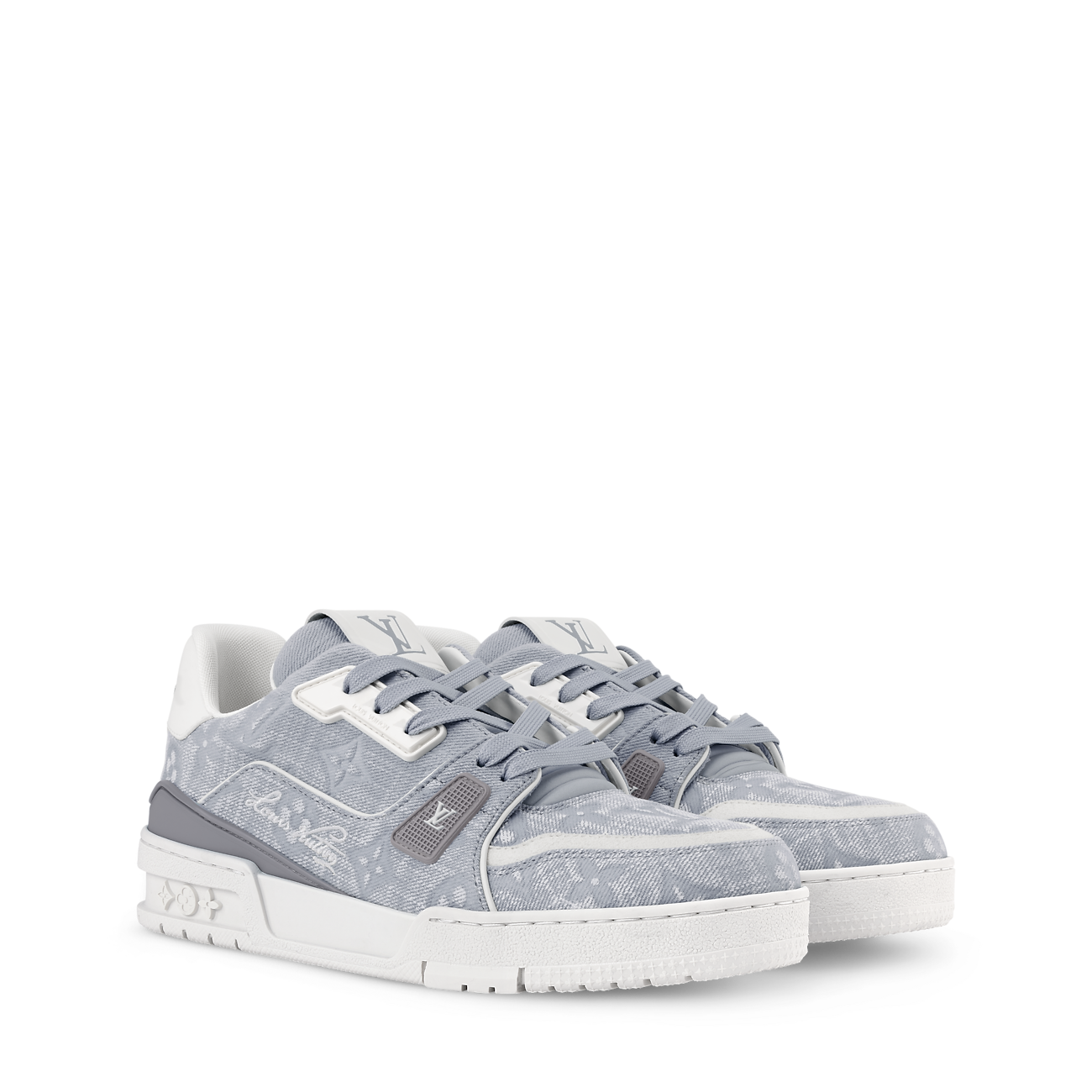LV Trainer Sneaker Monogram-pattern canvas Gray