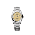 Unworn 2025, Rolex Oyster Perpetual, Oystersteel 36mm, Beige dial, Domed Oyster