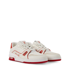 LV Trainer Sneaker Mini Monogram pattern Red