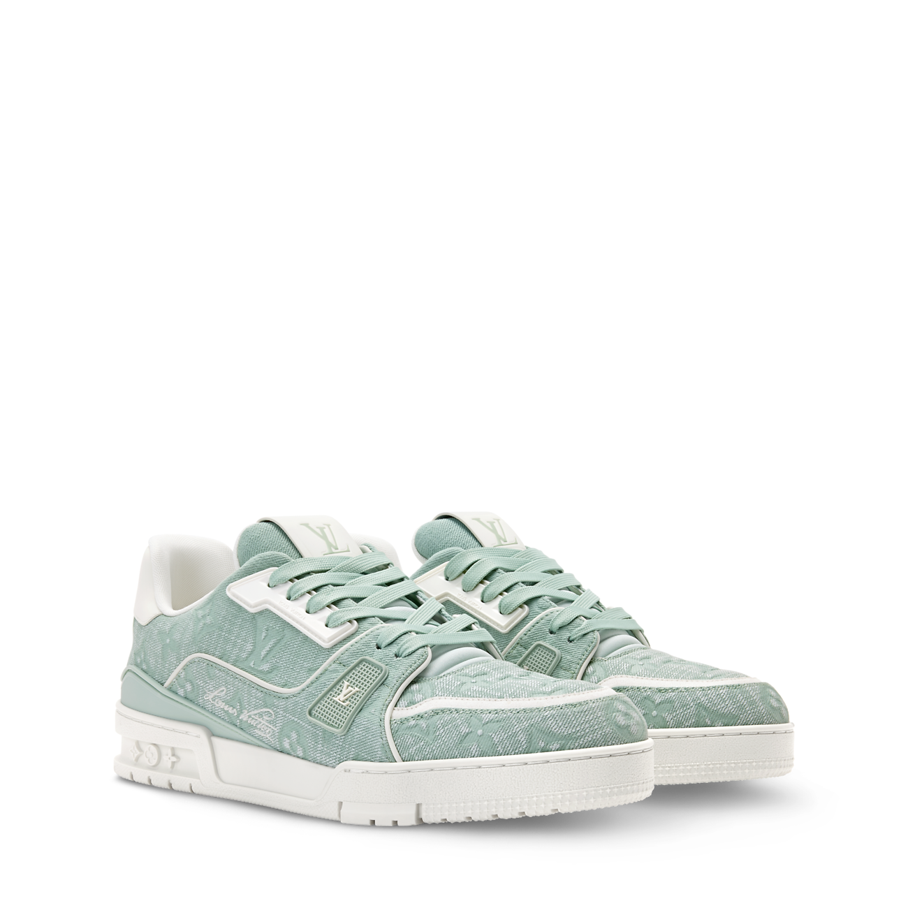 LV Trainer Sneaker Monogram-pattern canvas Green