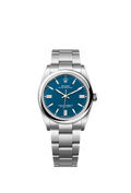 Unworn 2025, Rolex Oyster Perpetual, Oystersteel 36mm, Blue dial, Domed Oyster