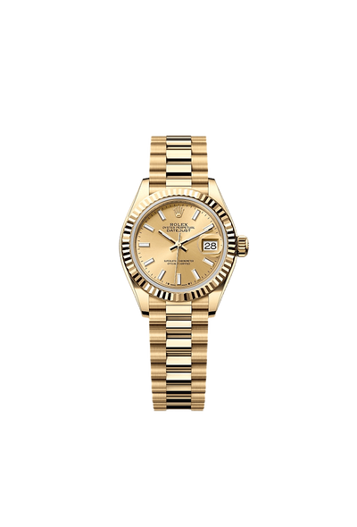 Lady-Datejust Oyster, 28 mm, yellow gold