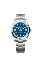 Unworn 2025, Rolex Oyster Perpetual, Oystersteel 41mm, Blue dial, Domed Oyster