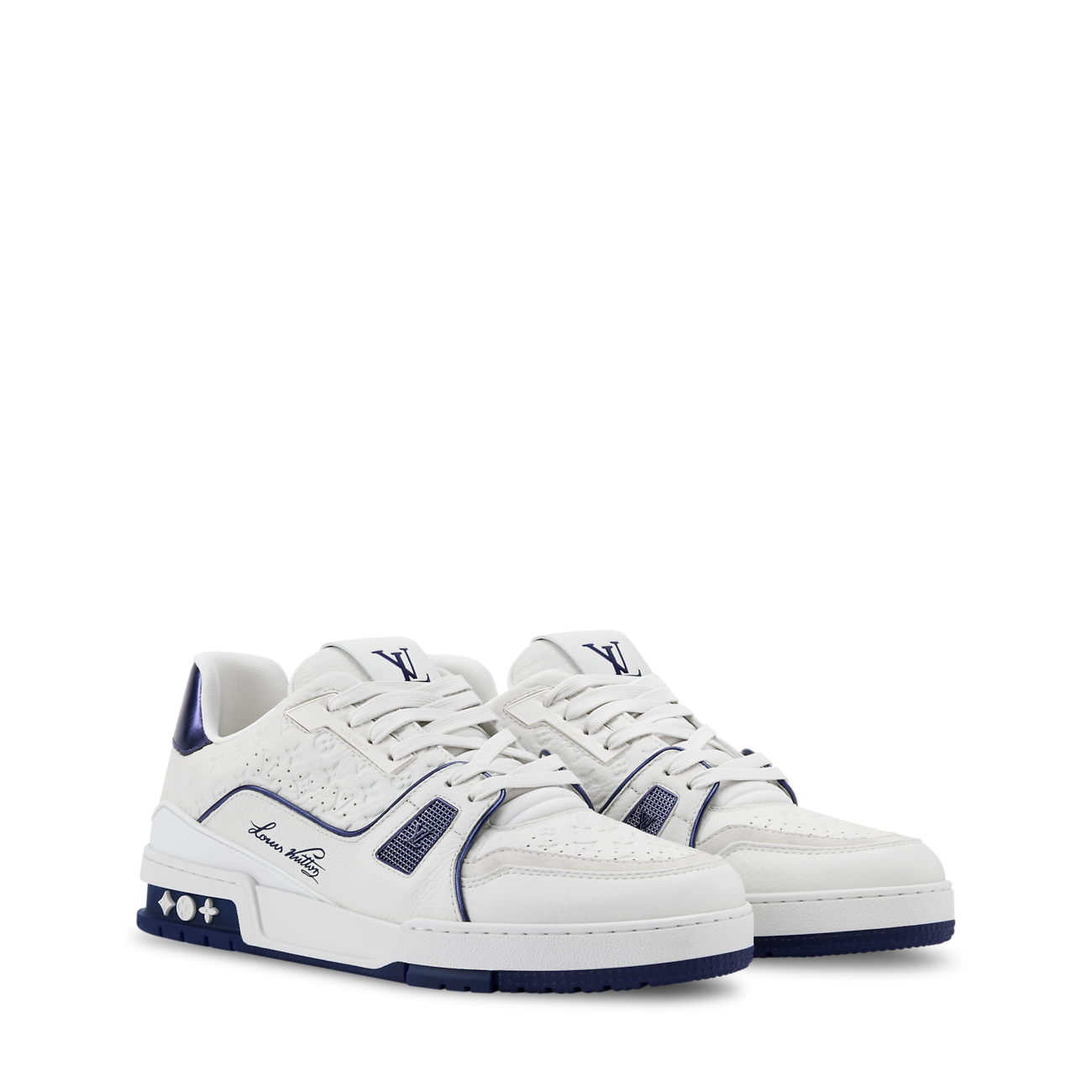 LV Trainer Sneaker Mini Monogram pattern Navy Blue