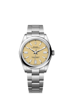 Unworn 2025, Rolex Oyster Perpetual, Oystersteel 41mm, Beige dial, Domed Oyster