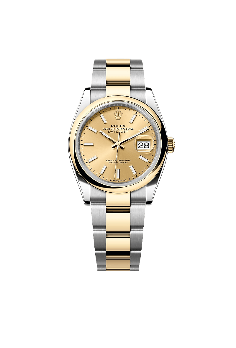 Datejust 36 Oyster, 36 mm, Oystersteel and yellow gold