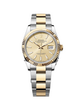 RLX Datejust 36mm 126233 Golden Fluted Motif 36mm Dial Oyster Bracelet