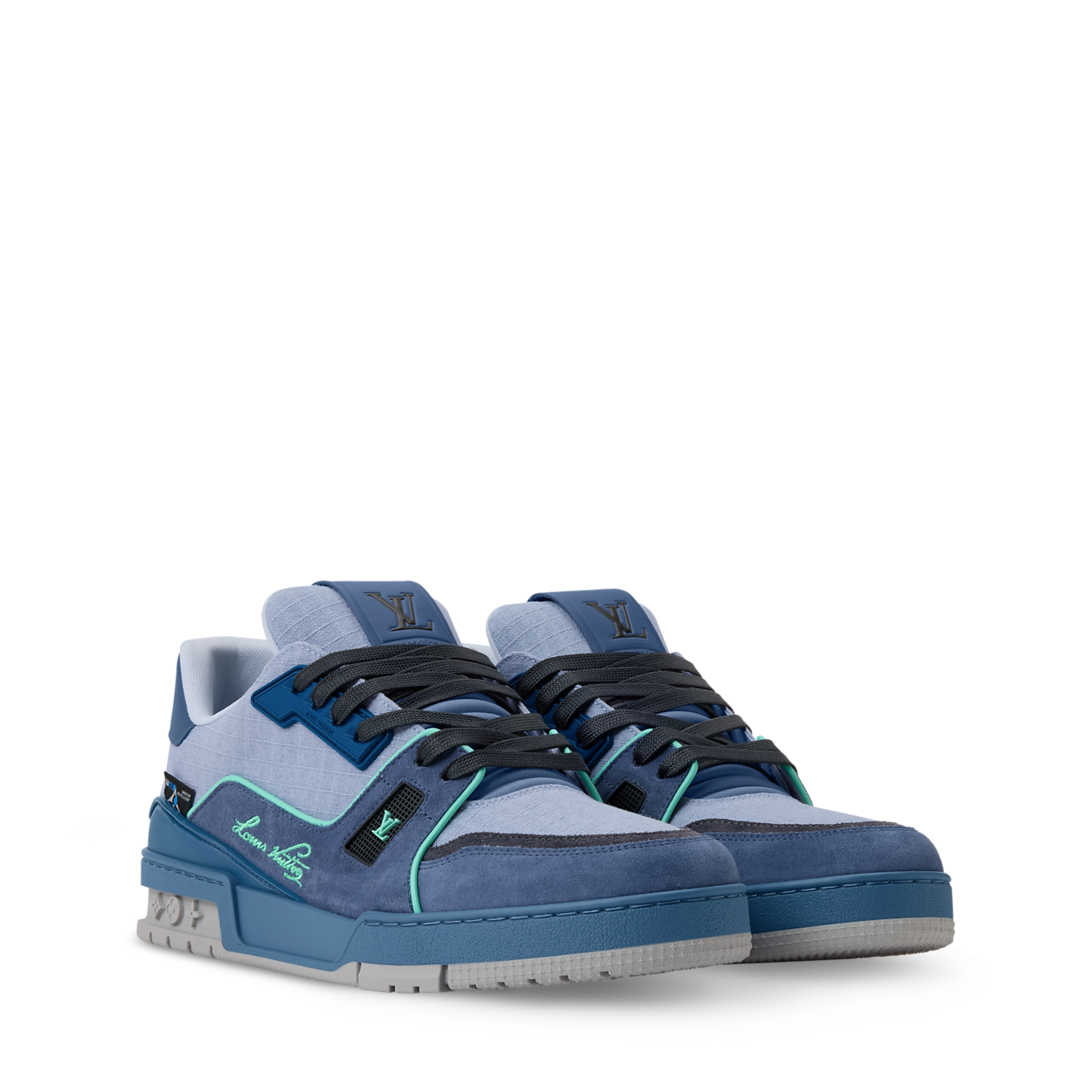 LV Trainer Outdoor Sneaker Water-repellent textile Blue
