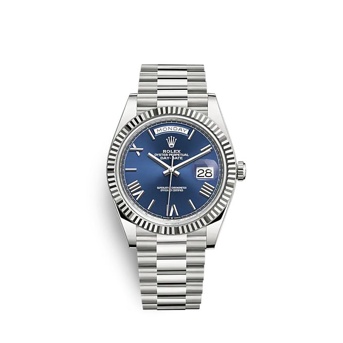 B- Day-Date 40 Oyster, 40 mm, white gold