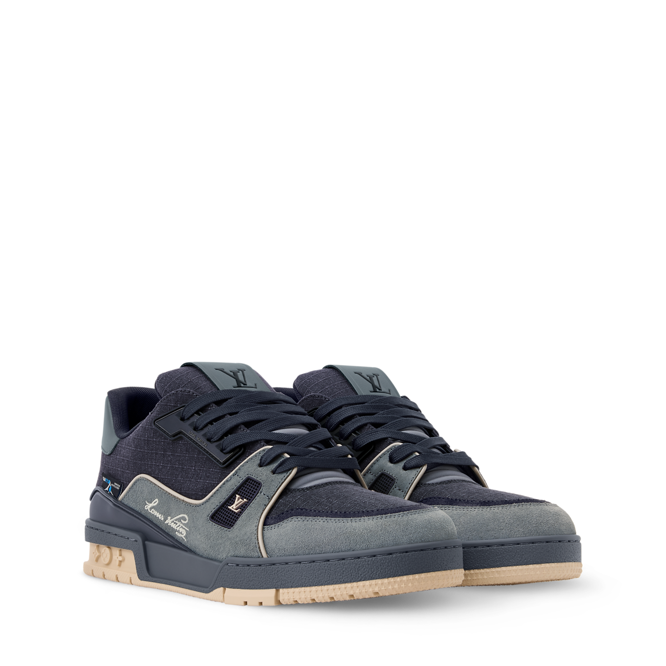 LV Trainer Outdoor Sneaker Water-repellent textile Gray