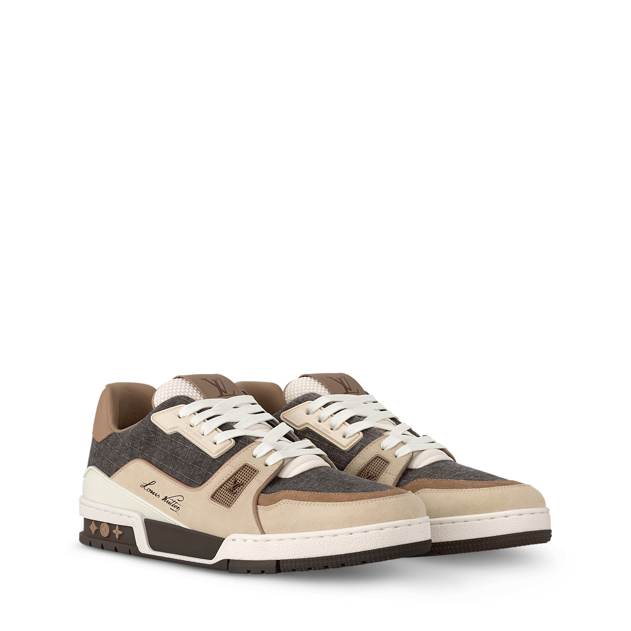 LV Trainer Outdoor Sneaker Water-repellent textile Brown