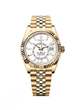 RLX Sky-Dweller 42mm 336938-0003/0006 Yellow Gold White Dial Jubilee