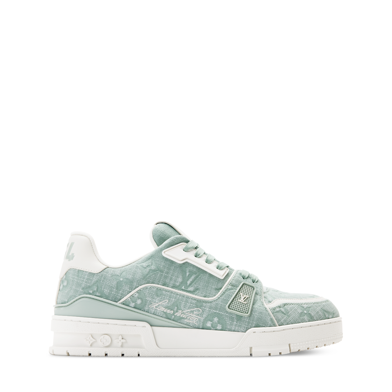 LV Trainer Sneaker Monogram-pattern canvas Green