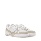 Louis Vuitton LV Trainer Beige Monogram Leather Sneaker