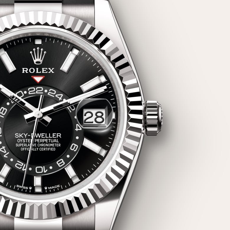 Sky-Dweller Oyster, 42 mm, white gold