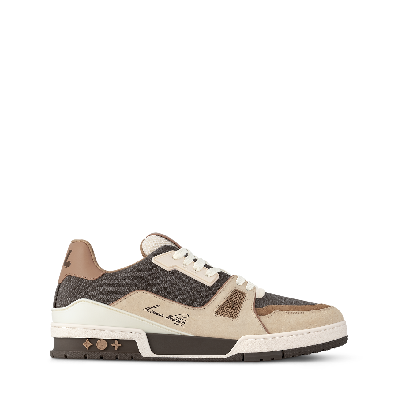 LV Trainer Outdoor Sneaker Water-repellent textile Brown
