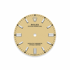 Unworn 2025, Rolex Oyster Perpetual, Oystersteel 36mm, Beige dial, Domed Oyster
