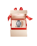 Speedmaster 38 38 mm, steel on leather strap