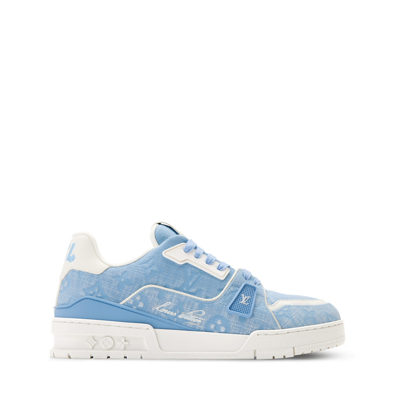 LV Trainer Sneaker Monogram-pattern canvas Blue