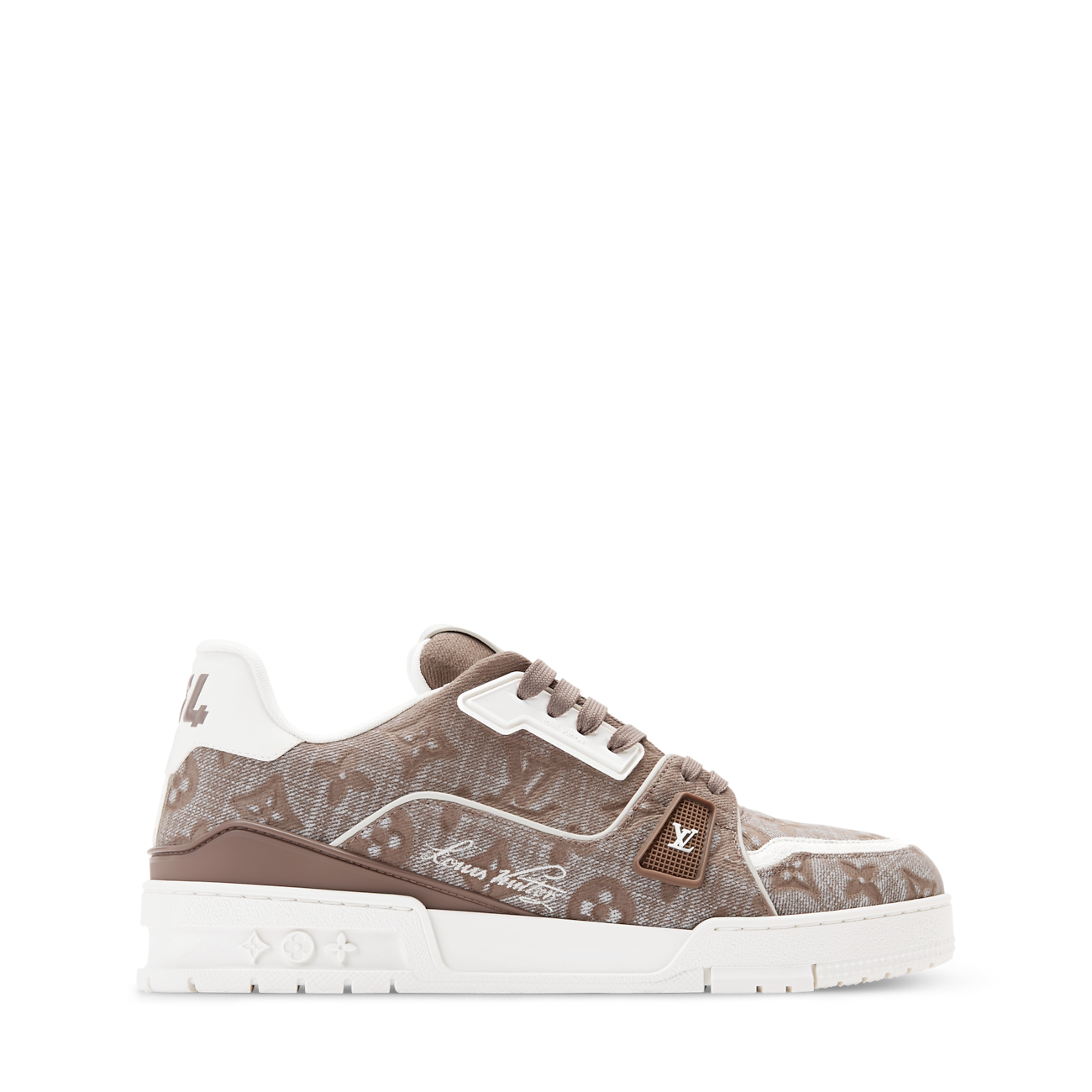 LV Trainer Sneaker Monogram-pattern canvas Taupe Brown