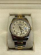 RLX Datejust 36mm 126203 Golden Palm Dial Domed Bezel Oyster Bracelet
