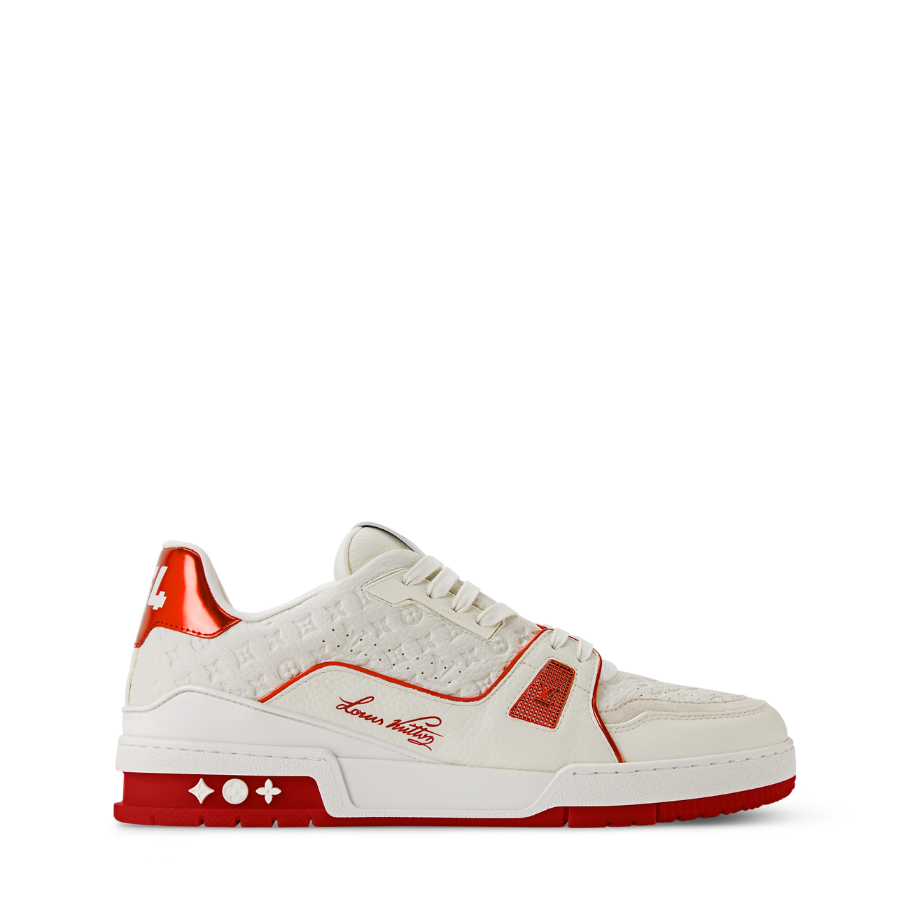 LV Trainer Sneaker Mini Monogram pattern Red