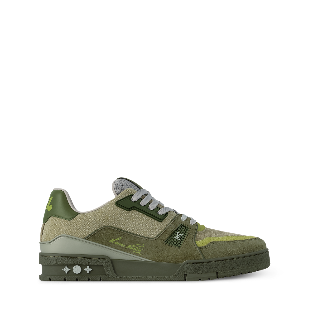 LV Trainer Outdoor Sneaker Water-repellent textile Green