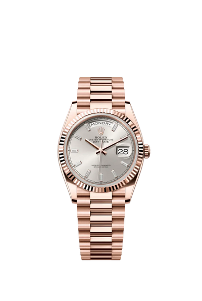 Day-Date 40 Sundust Dial Fluted Bezel in Everose Gold