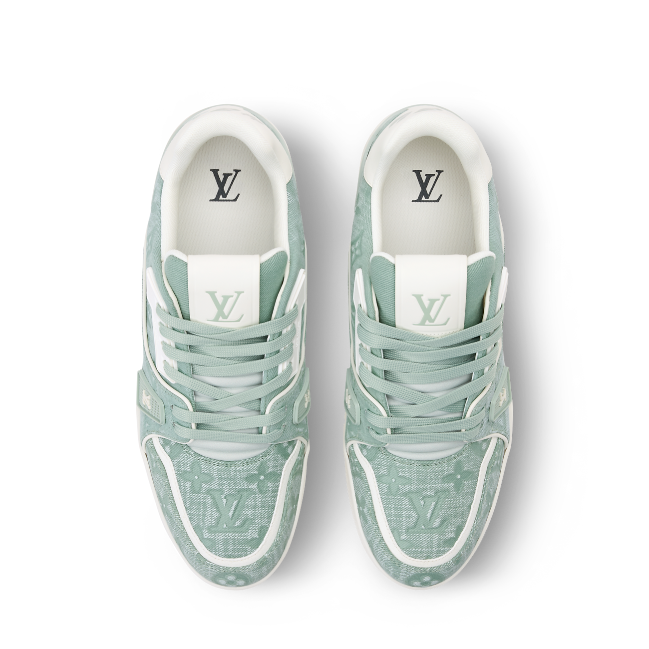 LV Trainer Sneaker Monogram-pattern canvas Green