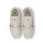 LV Trainer Sneaker Mini Monogram pattern Red