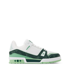 Louis Vuitton LV Trainer Green Monogram Leather Sneaker