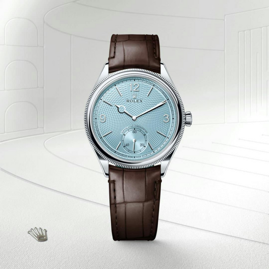 Rolex 1908 39 mm, platinum, polished finish