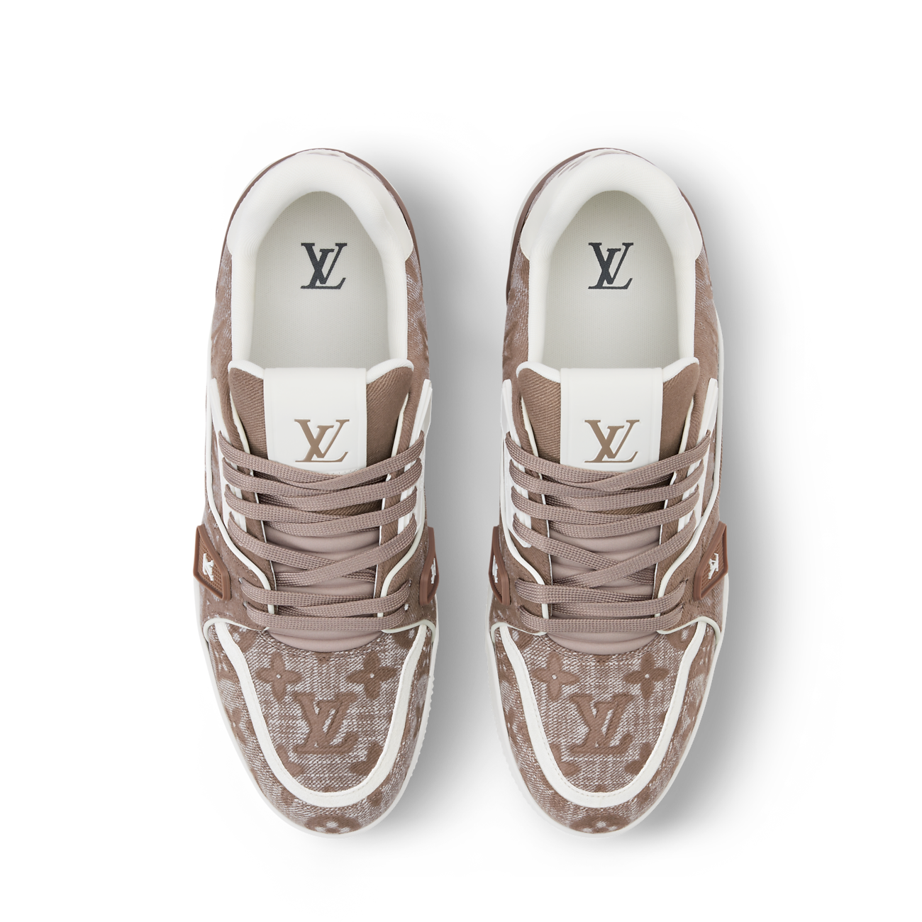 LV Trainer Sneaker Monogram-pattern canvas Taupe Brown
