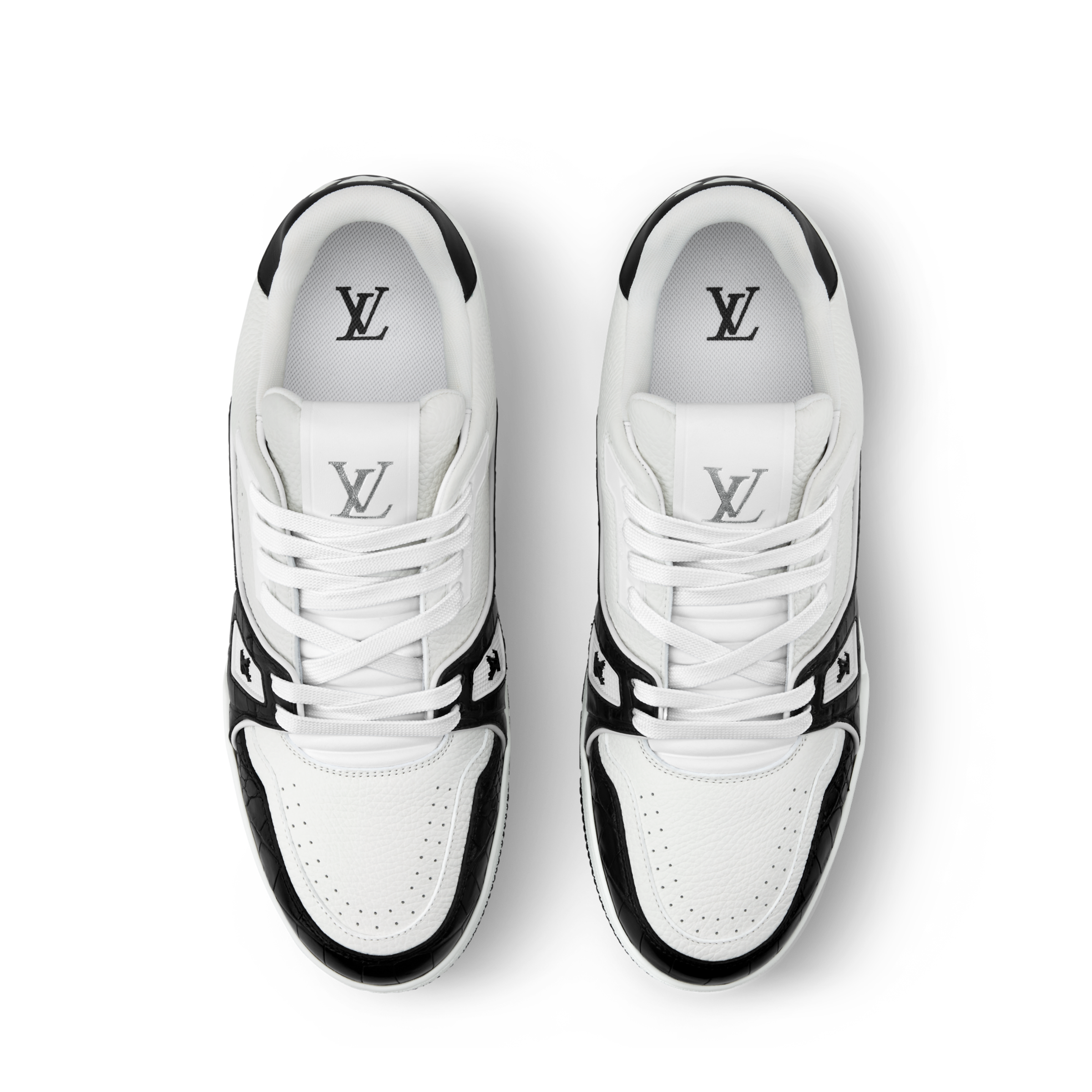 Louis Vuitton LV Trainer Black Alligator Leather Sneaker