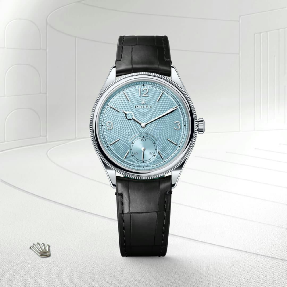 Rolex 1908 39 mm, platinum, polished finish