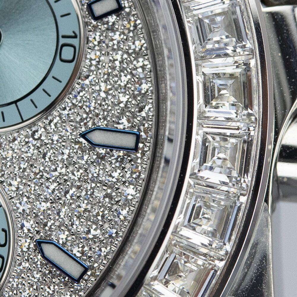 Oyster Perpetual Cosmograph Daytona Platinum Diamond Bezel Diamond Paved Dial
