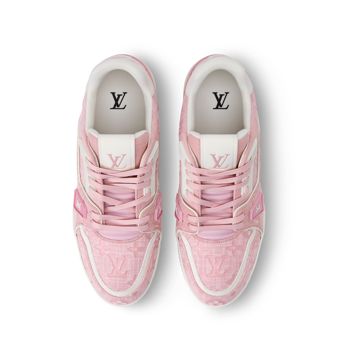 LV Trainer Sneaker Monogram-pattern canvas Pink