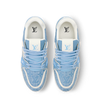 LV Trainer Sneaker Monogram-pattern canvas Blue