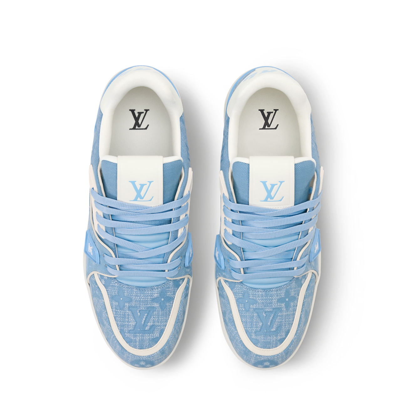 LV Trainer Sneaker Monogram-pattern canvas Blue