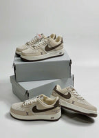 Louis Vuitton x Nike Air Force 1 Cream Mocha Edition (Custom)