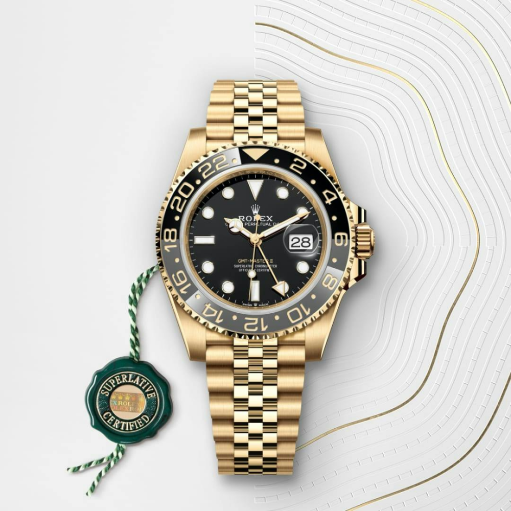 A -GMT-Master II Oyster, 40 mm, yellow gold