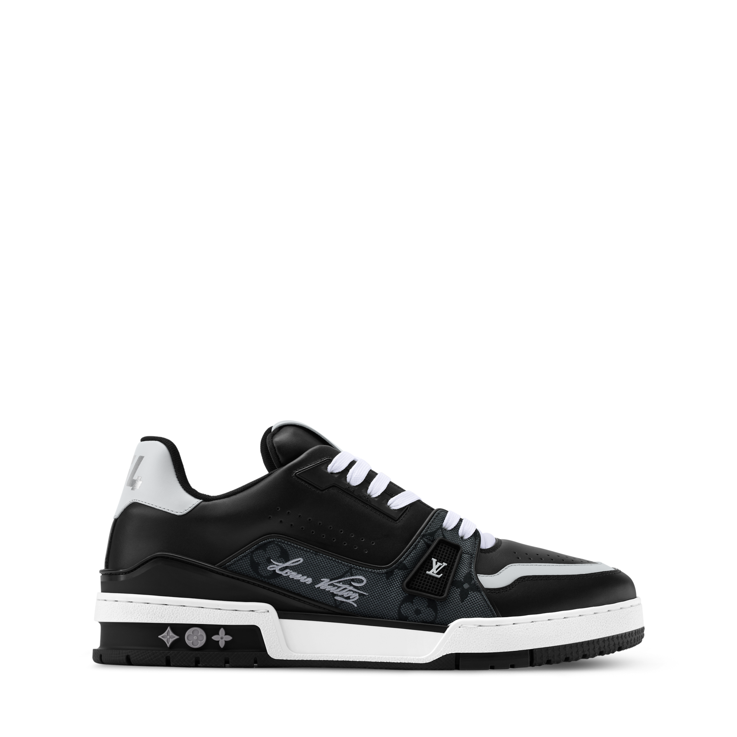 Louis Vuitton LV Trainer Black Monogram Leather Sneaker