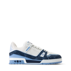 Louis Vuitton LV Trainer Navy Blue Monogram Leather Sneaker